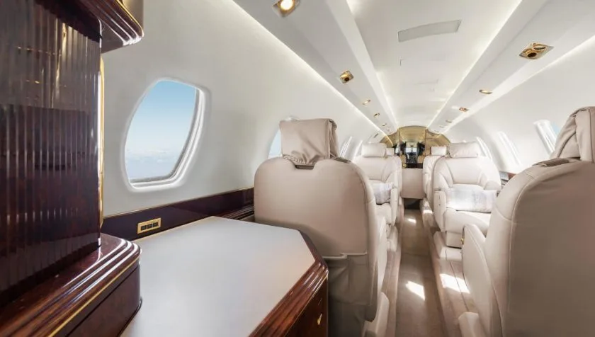 Cabin interior of a 1997 Cessna Citation X 750-0032.