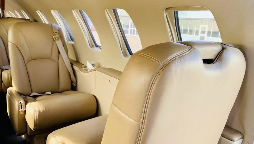 Cabin interior of a 1999 Cessna Citation Bravo 550-0895.