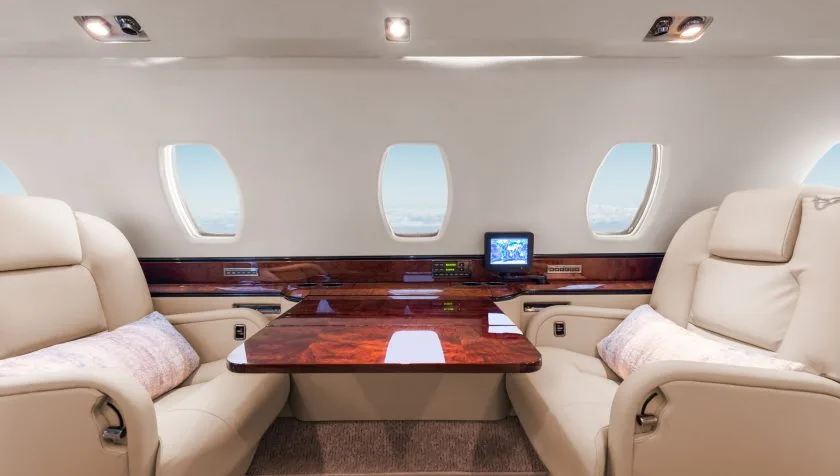 Cabin interior of a 1999 Cessna Citation X 74.