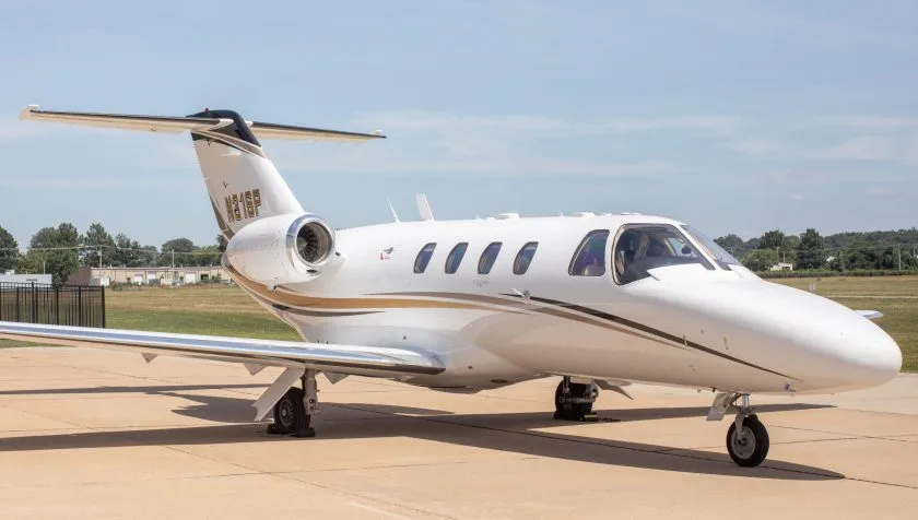 Exterior view of a 2002 Cessna Citation CJ1 525-0490, N31SP.