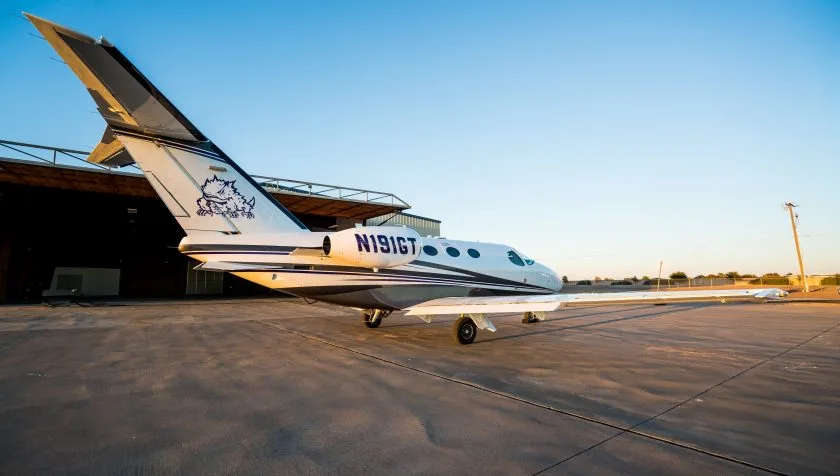 Exterior view of a 2007 Cessna Citation Mustang 510-0020, N24329.