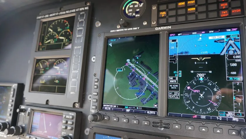 Avionics suite of a 2007 Eurocopter EC120B 1494.