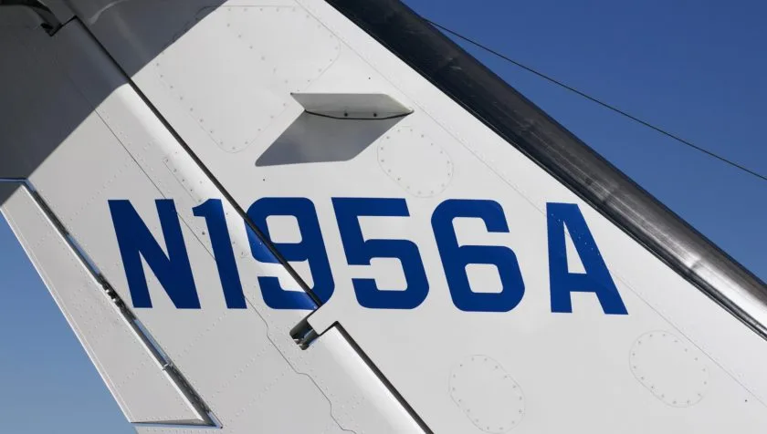 Engine detail of a 2010 Cessna Citation Mustang 510-0305.