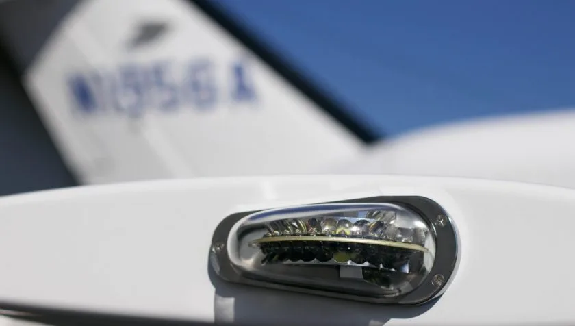 Engine detail of a 2010 Cessna Citation Mustang 510-0305.