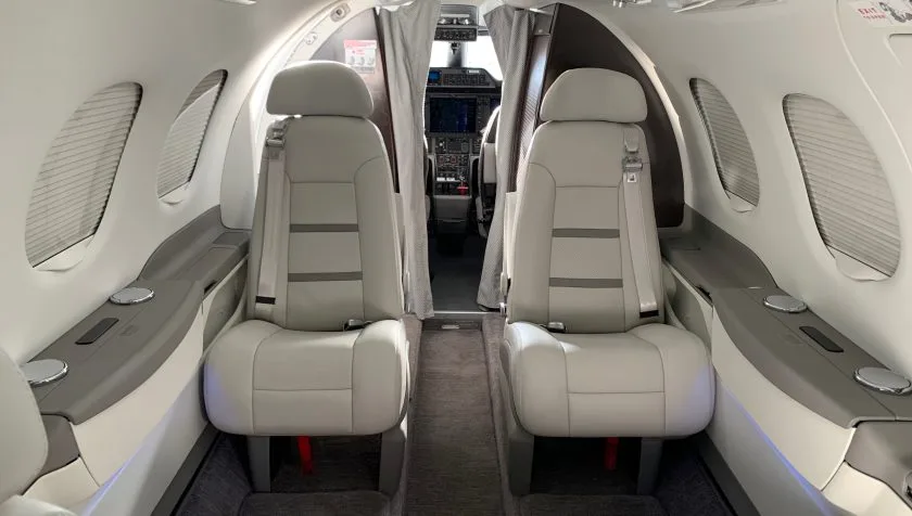 Cabin interior of a 2010 Embraer Phenom 100 50000183.