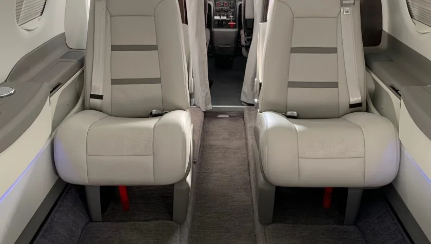 Cabin interior of a 2010 Embraer Phenom 100 50000183.