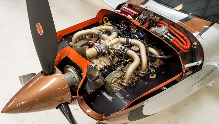 Engine detail of a 2015 Cirrus SR-22 G5 4275.