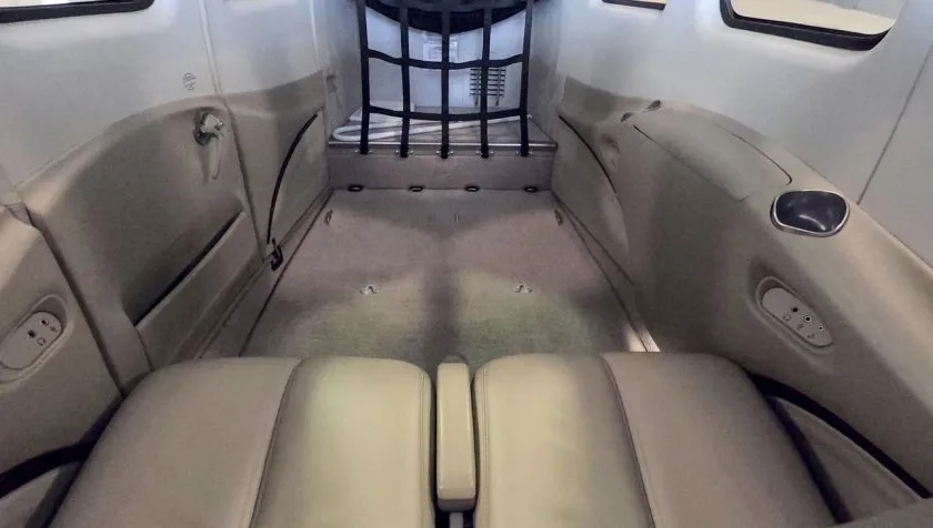 Cabin interior of a 2016 Beechcraft Baron G58 TH-2467.