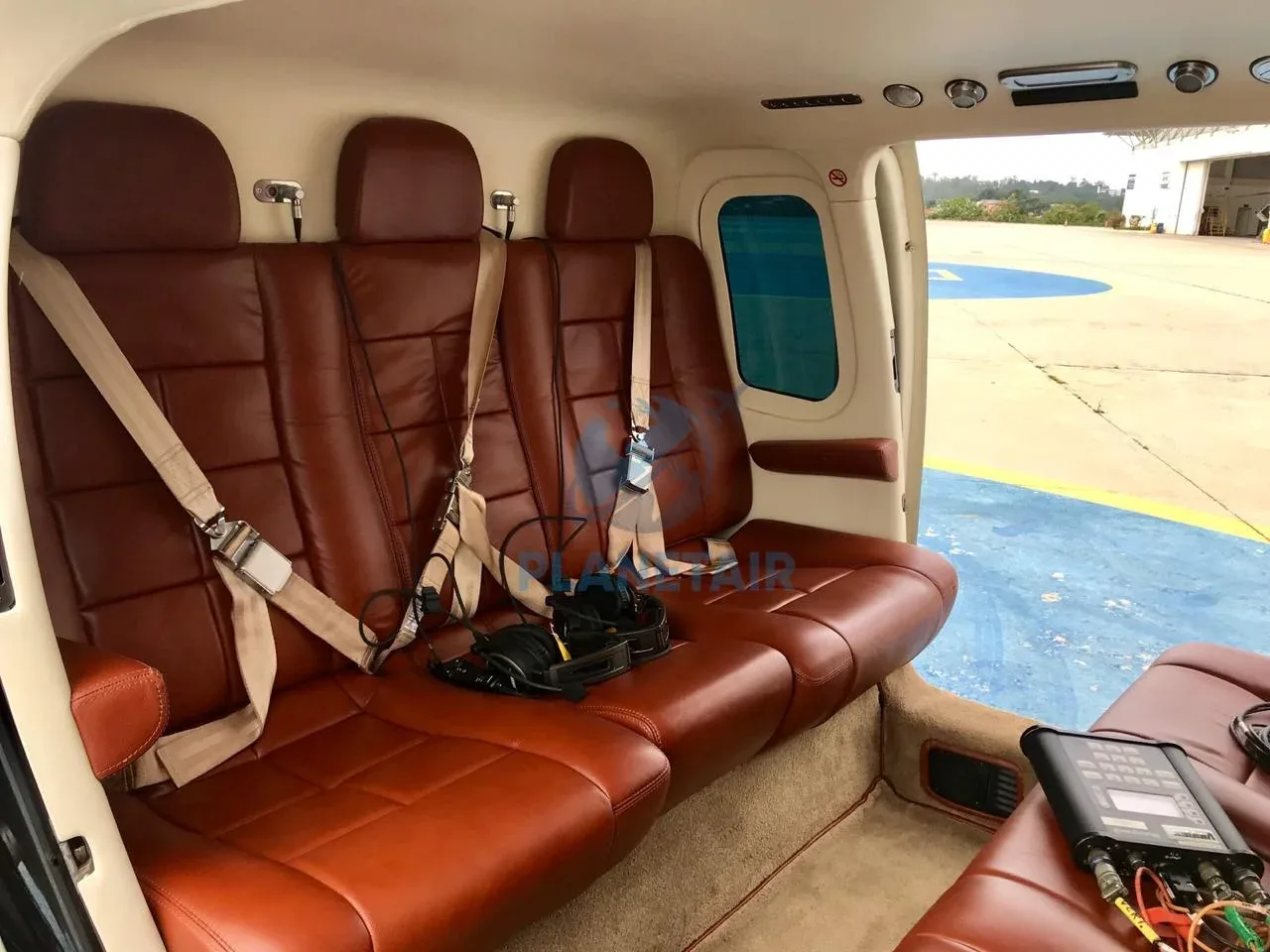 Cabin interior of a 2006 Agusta Westland A109E Power.