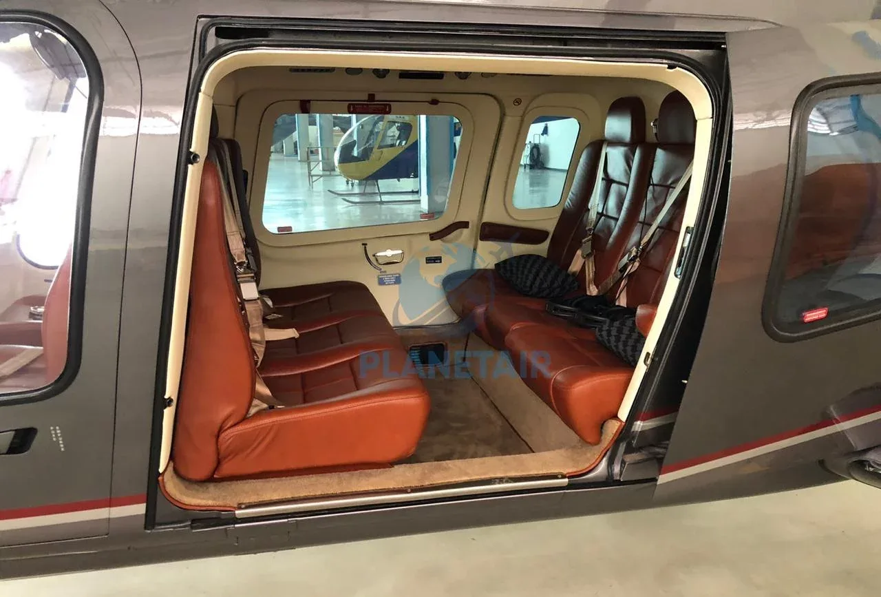 Cabin interior of a 2006 Agusta Westland A109E Power.