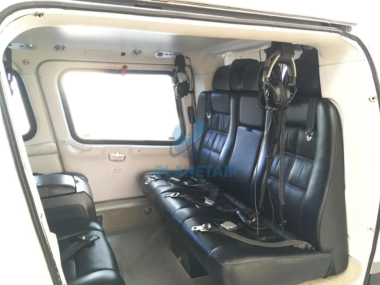 Cabin interior of a 2006 Agusta Westland A109E Power.