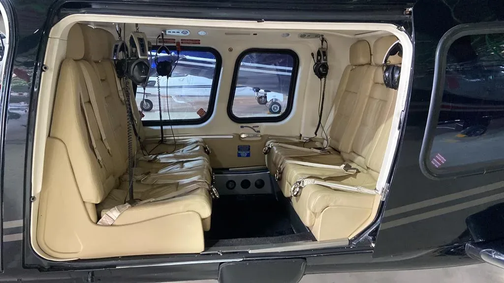 Cabin interior of a 2009 Agusta Westland A109S Grand.