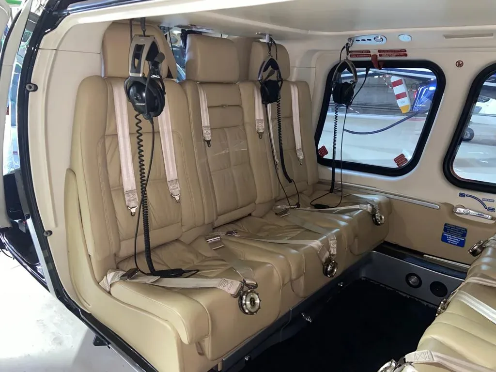Cabin interior of a 2009 Agusta Westland A109S Grand.