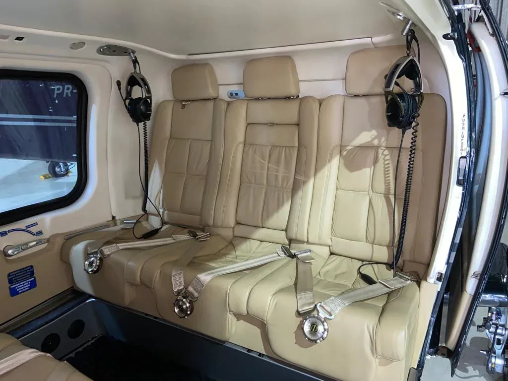 Cabin interior of a 2009 Agusta Westland A109S Grand.
