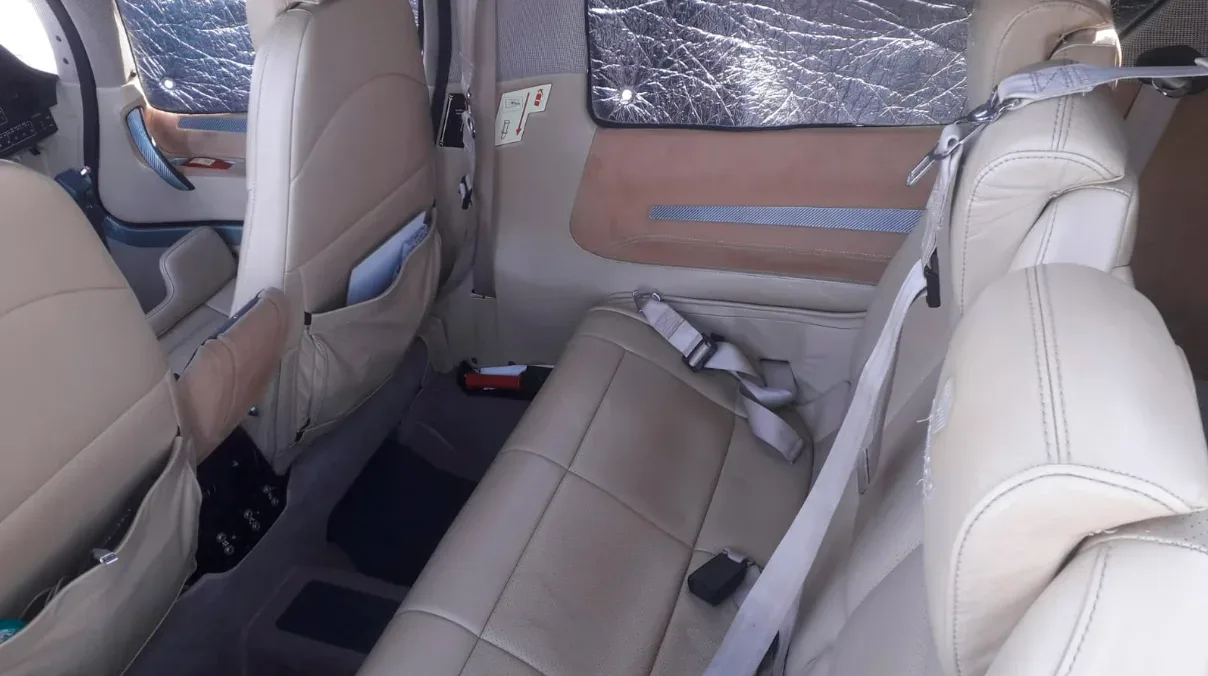 Cabin interior of a 2019 Diamond DA62.