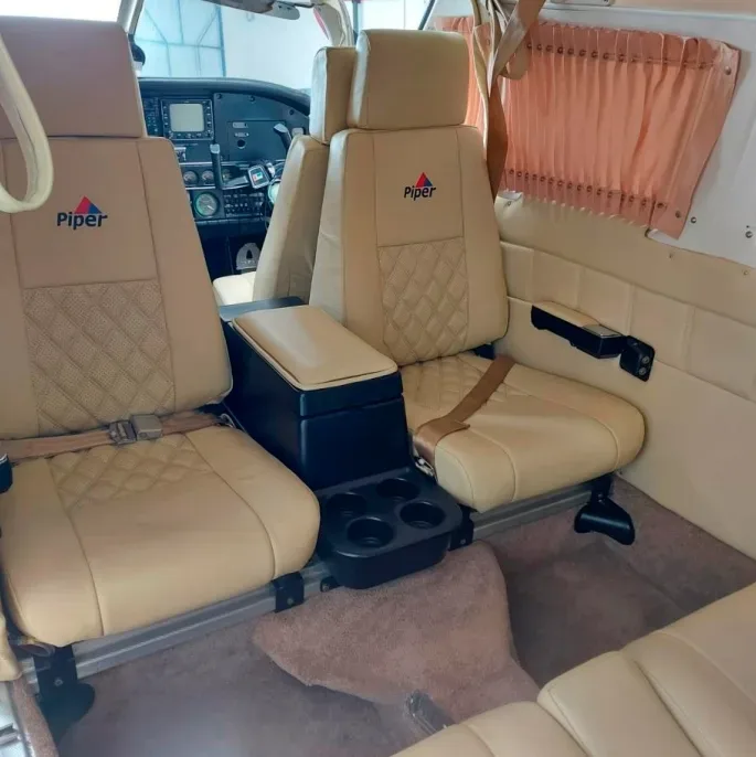 Cabin interior of a 1979 Piper Seneca II PA-34-200T.