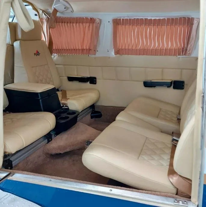 Cabin interior of a 1979 Piper Seneca II PA-34-200T.