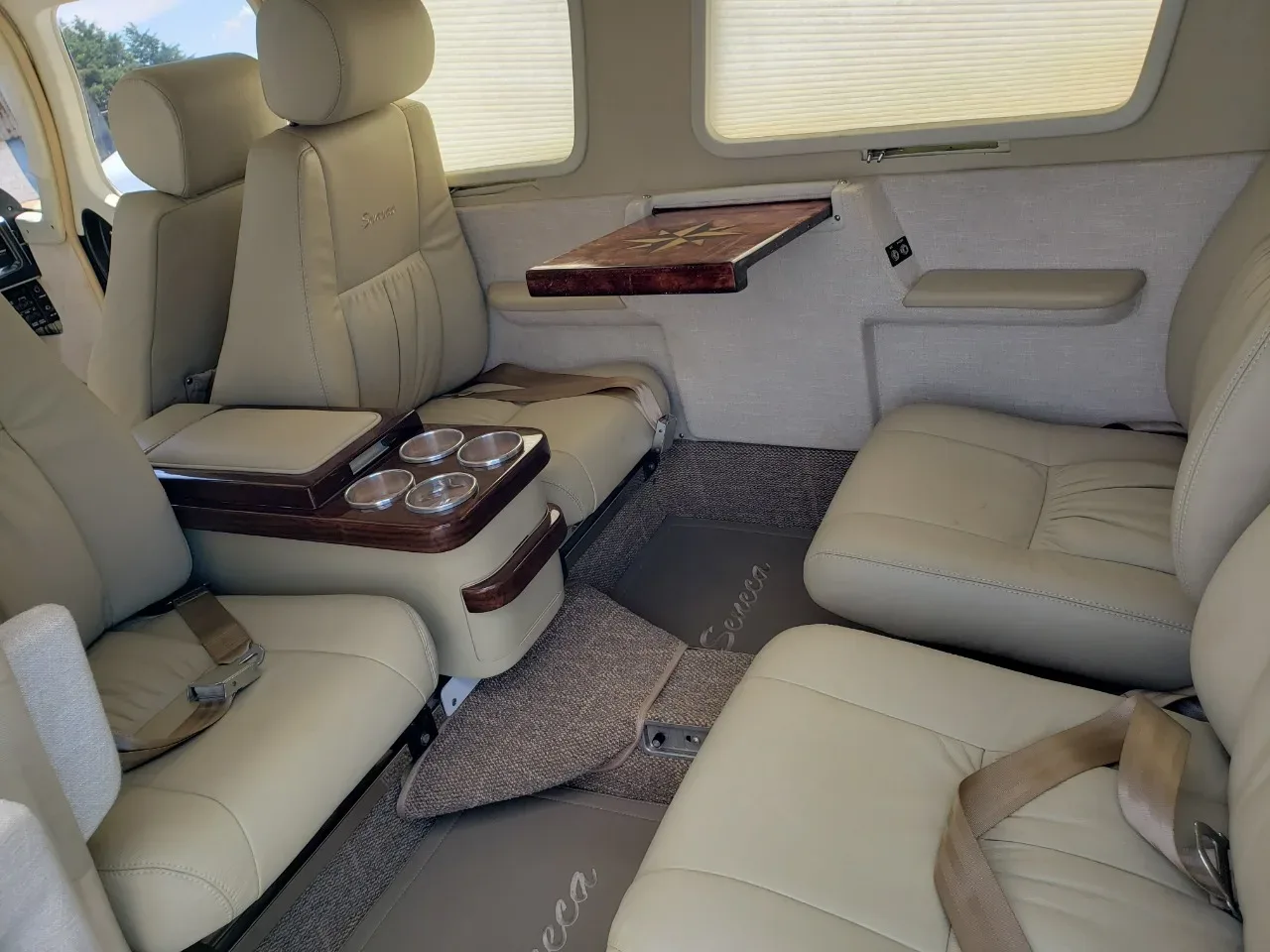Cabin interior of a 1980 Piper Seneca II PA-34-200T.