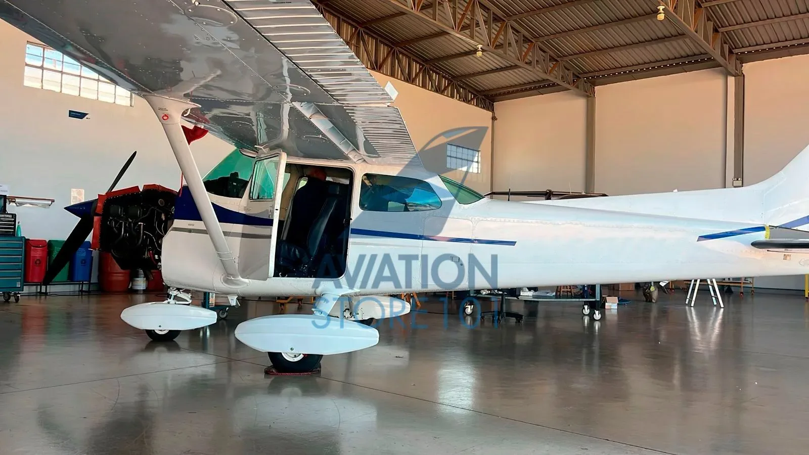 Exterior view of a 1974 Cessna 172.