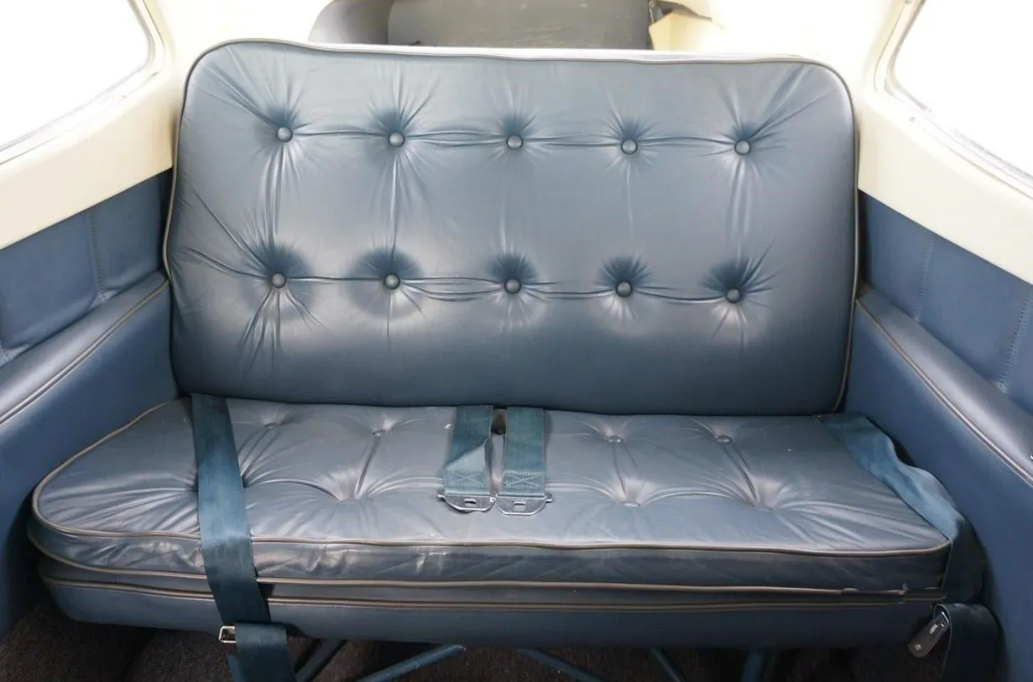 Cabin interior of a 1975 Cessna 210L.