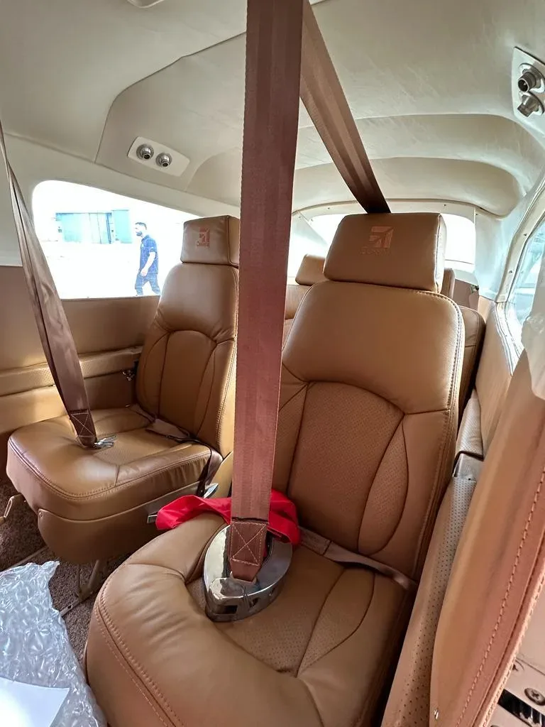 Cabin interior of a 1979 Cessna 210N.