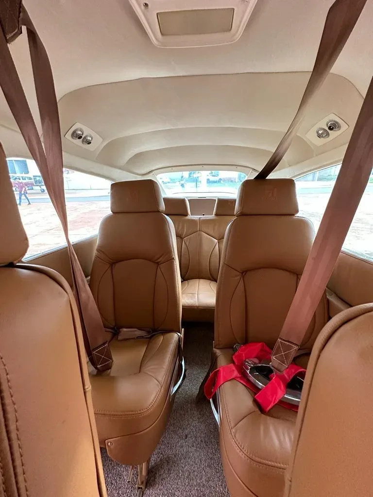Cabin interior of a 1979 Cessna 210N.