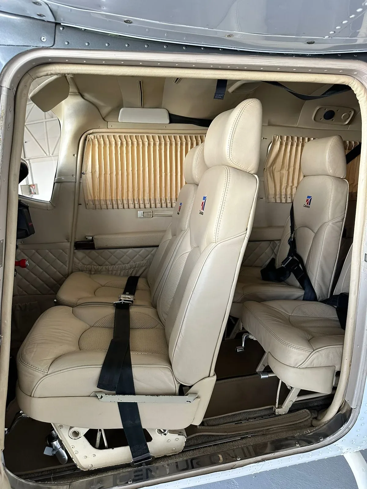 Cabin interior of a 1984 Cessna 210N.