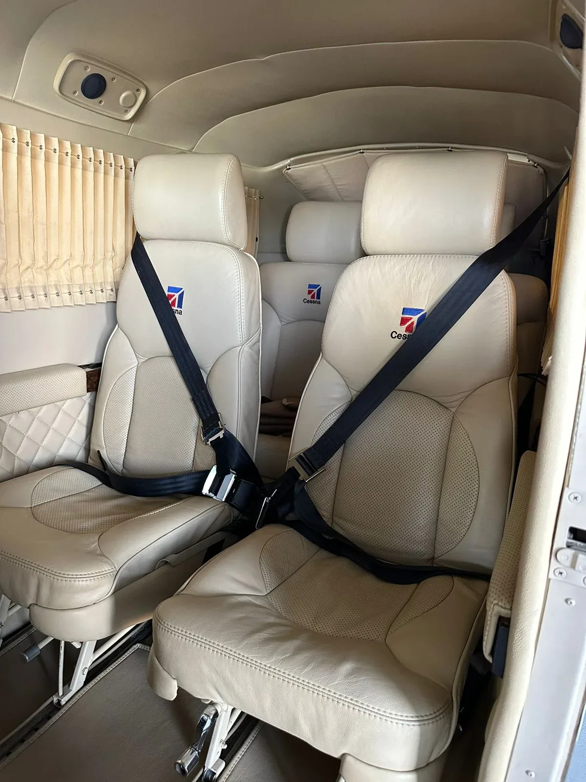Cabin interior of a 1984 Cessna 210N.