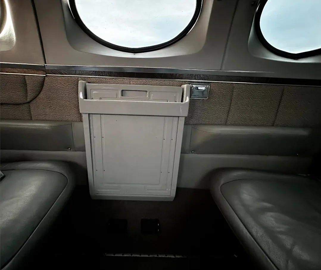 Cabin interior of a 1978 Cessna 340A.