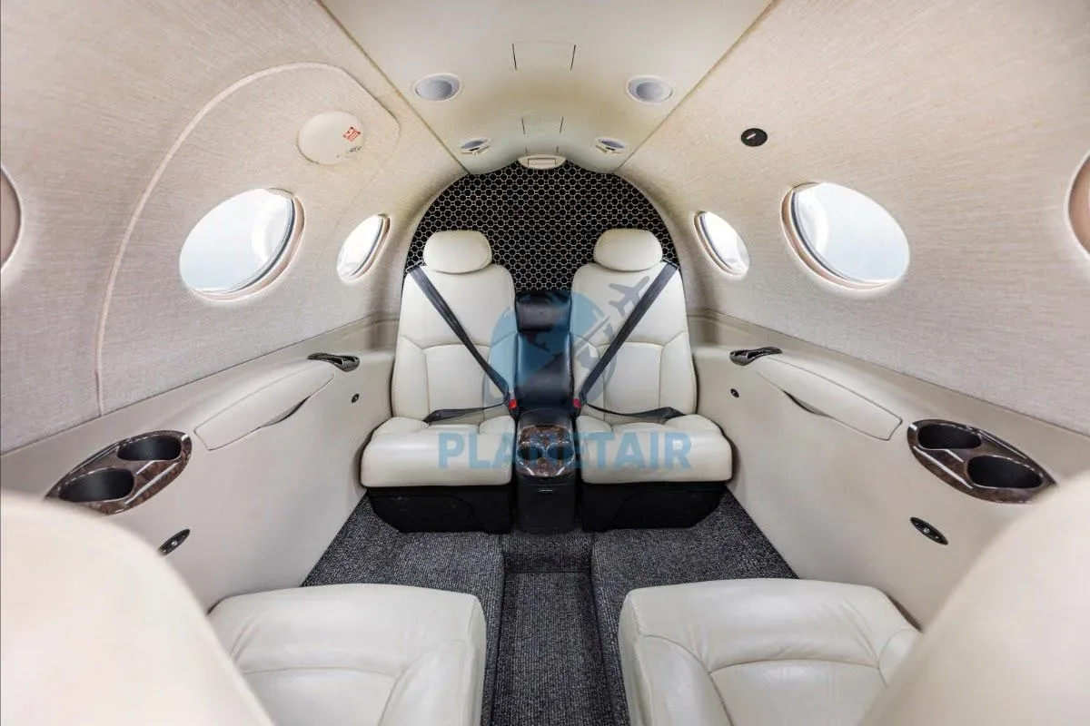 Cabin interior of a 2017 Cessna 510 Citation Mustang.