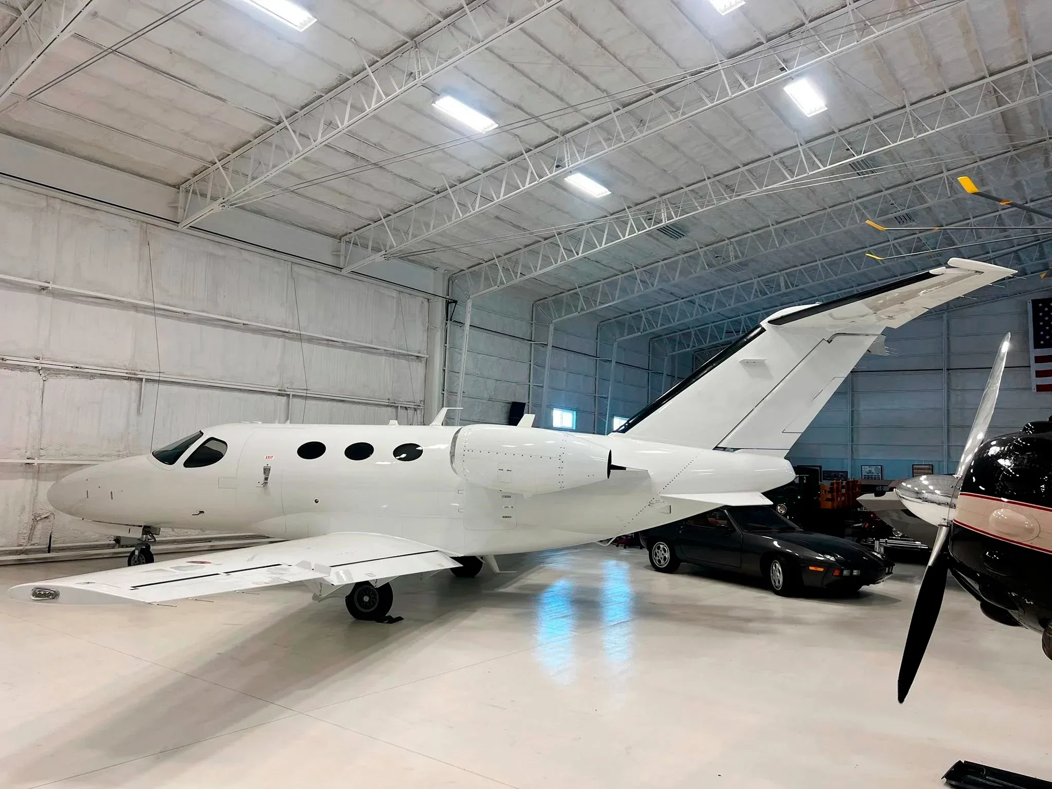 Exterior view of a 2009 Cessna Citation Mustang.