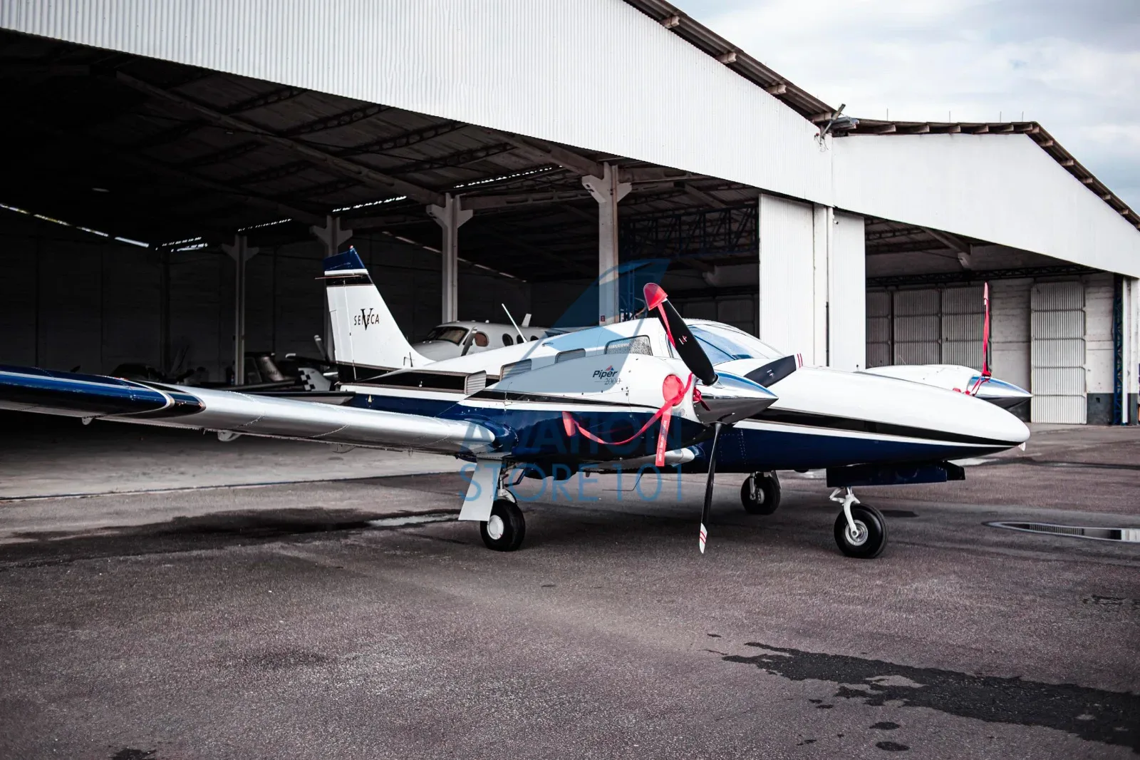 Exterior view of a 1980 Embraer Seneca II EMB-810C.