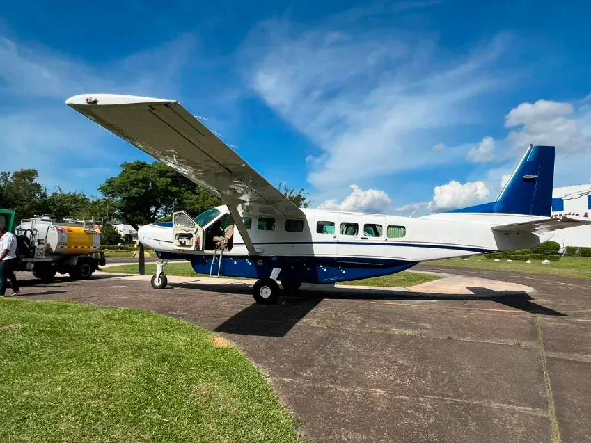 Exterior view of a 2010 Cessna Avião Grand Caravan 208B.