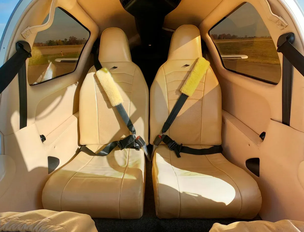 Cabin interior of a 2015 Cessna 400.
