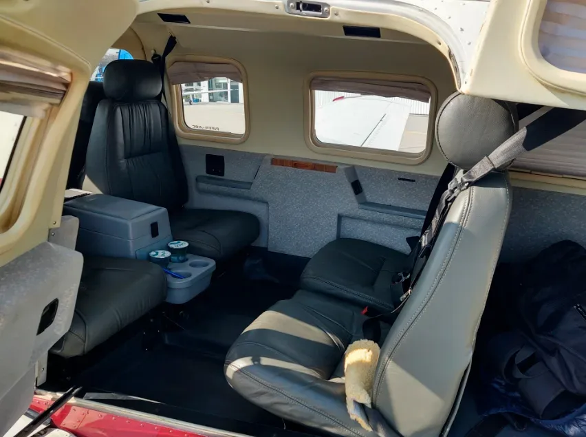 Cabin interior of a 2001 Piper Saratoga ll TC.
