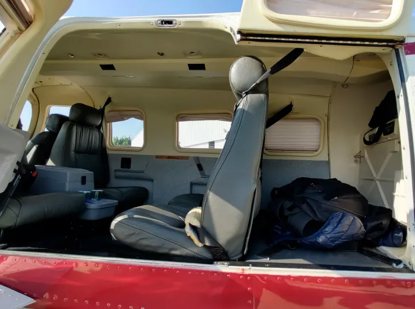 Cabin interior of a 2001 Piper Saratoga ll TC.