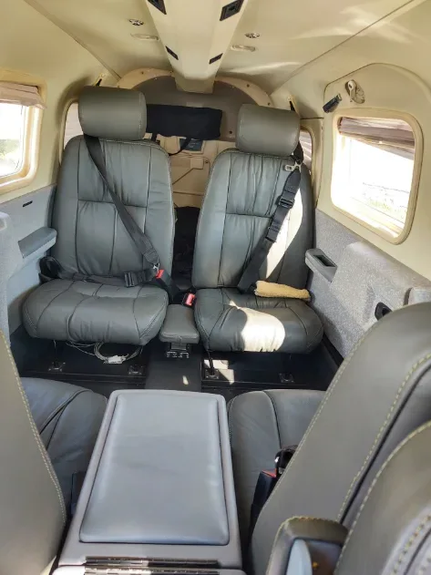 Cabin interior of a 2001 Piper Saratoga ll TC.