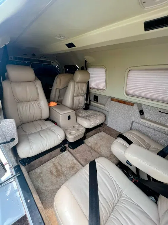 Cabin interior of a 2008 Piper Saratoga ll TC.