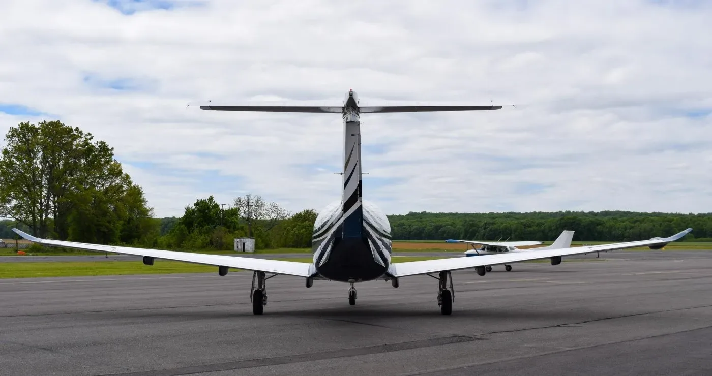 Exterior view of a 2009 Pilatus PC-12 NG.