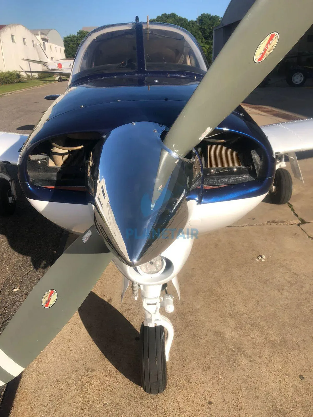 Exterior view of a 1977 Piper Arrow Turbo III.