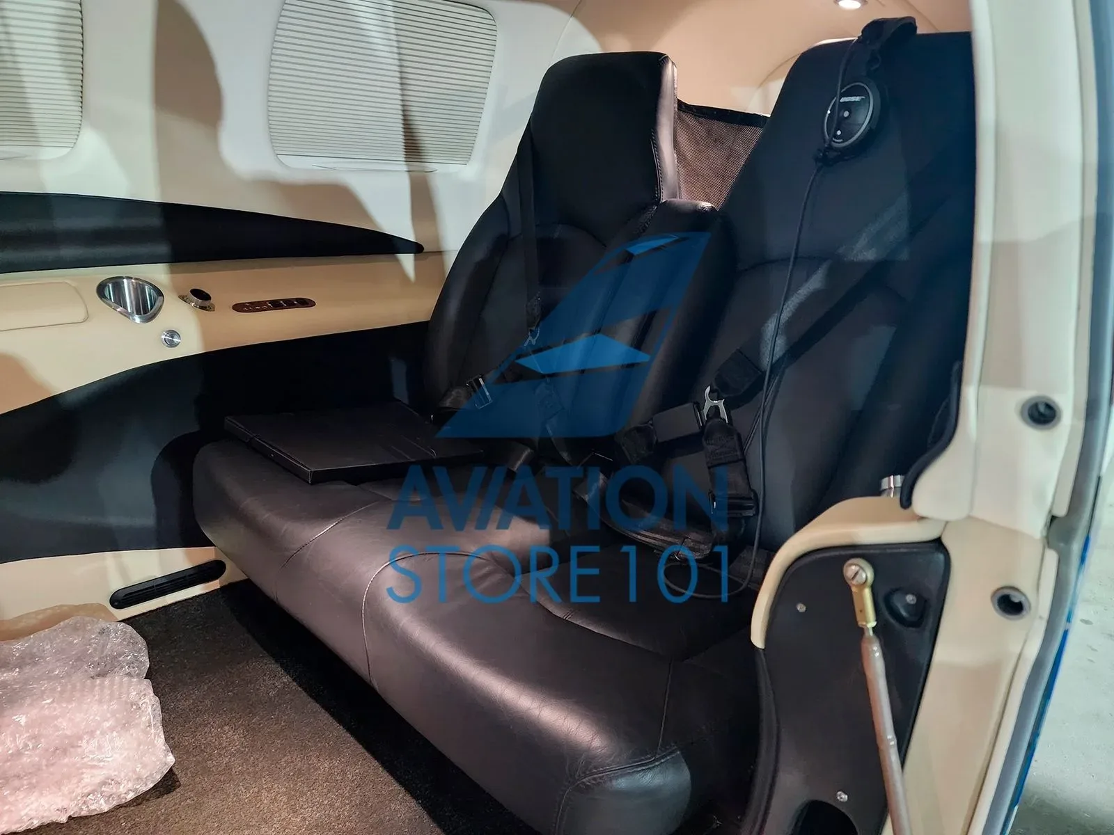 Cabin interior of a 2018 Piper Meridian M500.