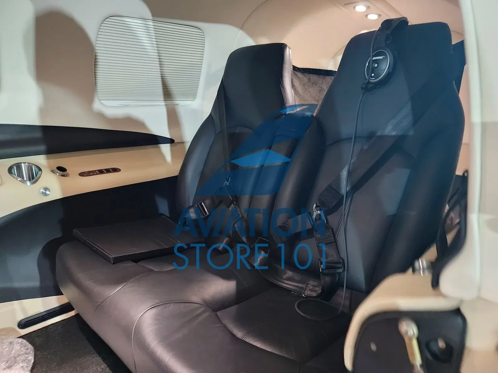 Cabin interior of a 2018 Piper Meridian M500.