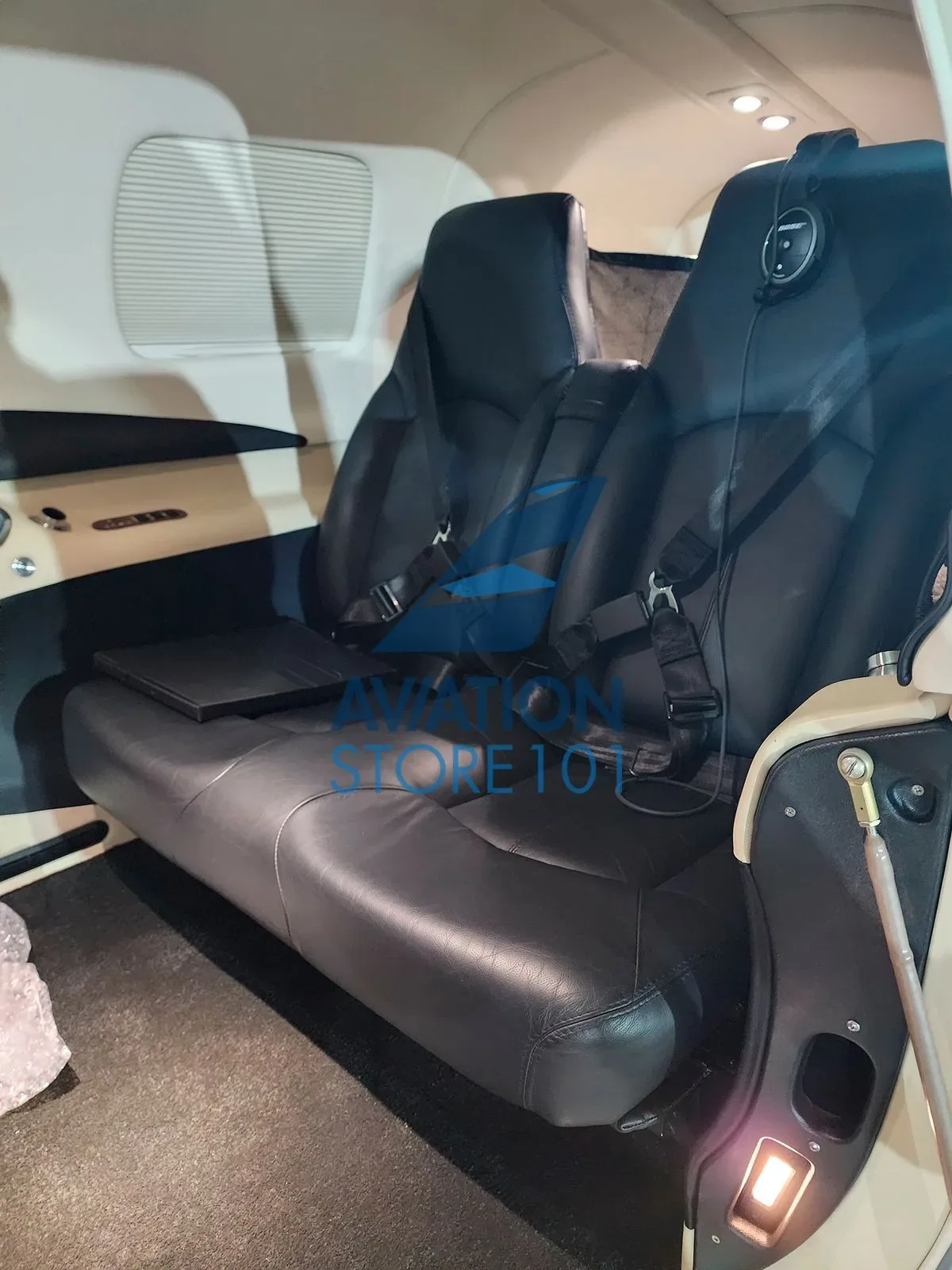 Cabin interior of a 2018 Piper Meridian M500.