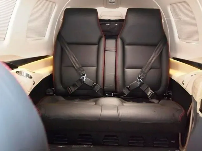 Cabin interior of a 2017 Piper M600.