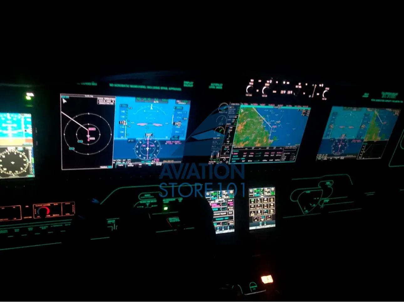 Avionics suite of a 2017 Piper M600 PA-46-600TP.