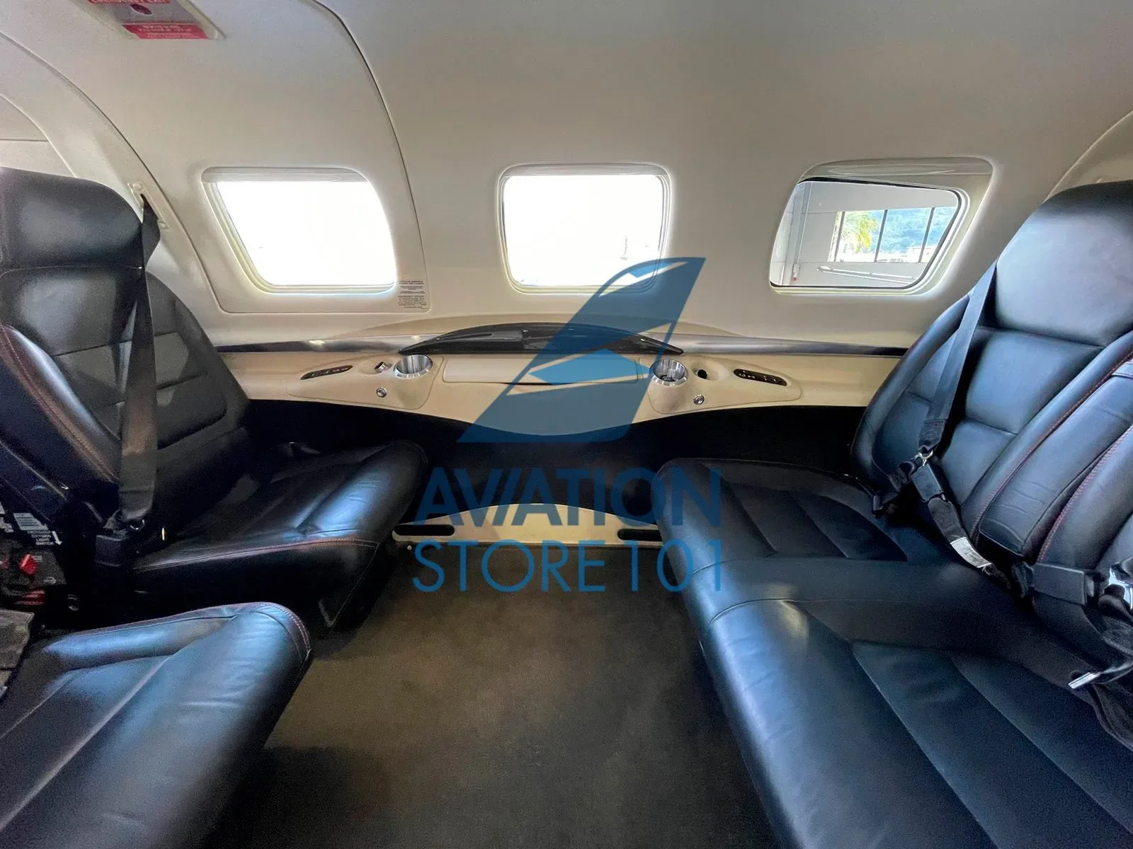 Cabin interior of a 2017 Piper M600 PA-46-600TP.