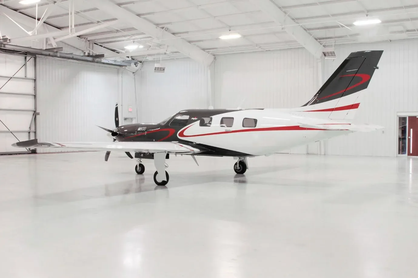 Exterior view of a 2020 Piper M600 SLS.
