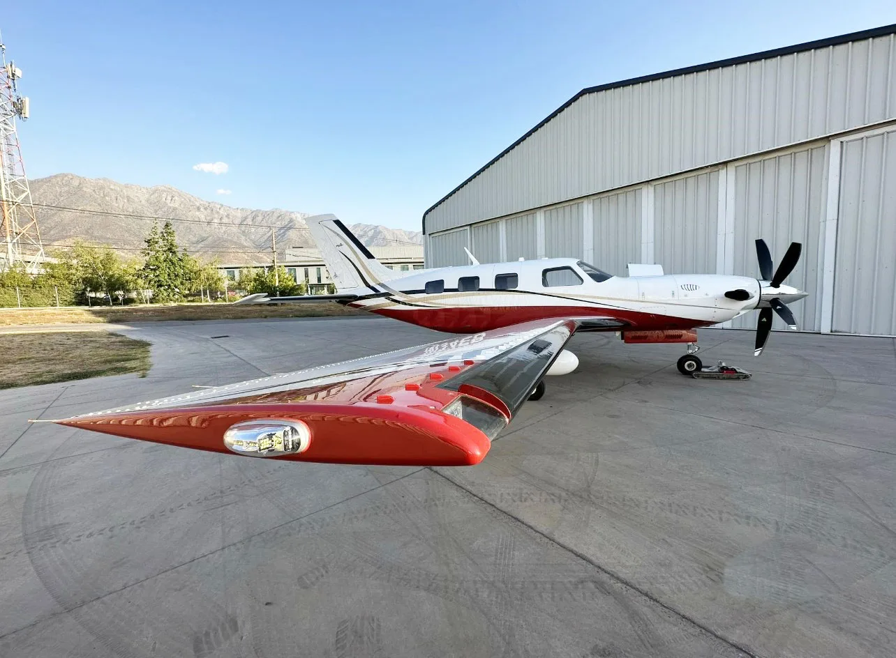 Exterior view of a 2010 Piper Meridian PA-46-500TP.