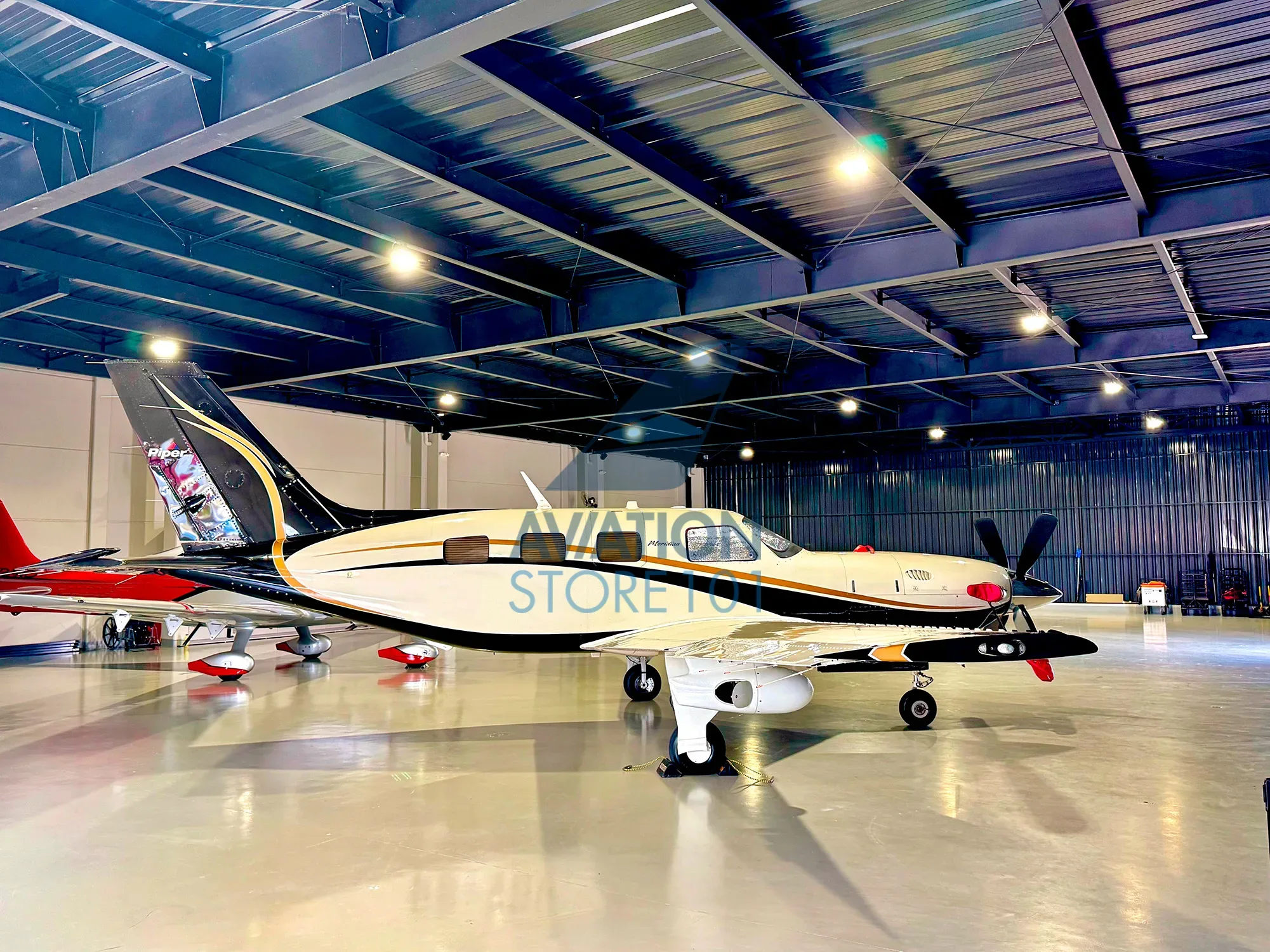 Exterior view of a 2011 Piper Meridian PA-46-500TP.