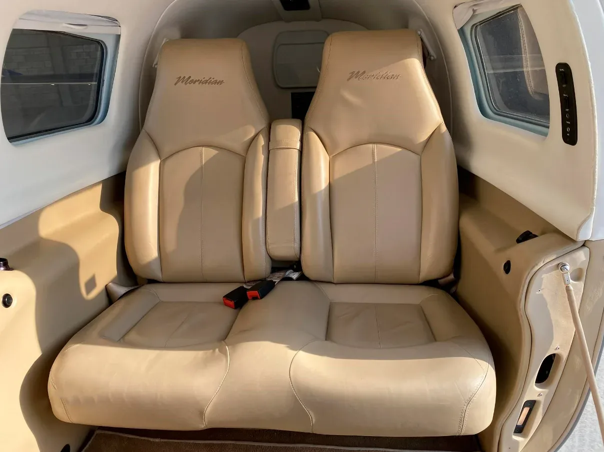 Cabin interior of a 2012 Piper Meridian PA-46-500TP.